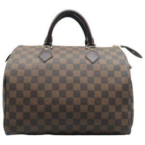 Louis Vuitton Speedy 30 Damier Ebene Canvas Tote 785-072325